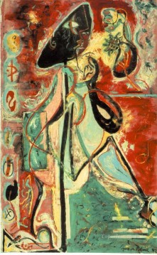 抽象的かつ装飾的 Painting - ムーンウーマン抽象表現主義